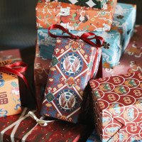 贝祥四期6张国风包装纸礼物礼品纸包书皮纸ins风生日情人节花束