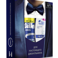 Набор Head&Shoulders Шампунь против перхоти Основной уход 200мл, Gillette Series Пена для бритья для чувствительной кожи 250мл