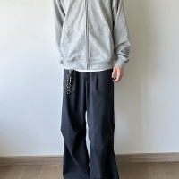 4Junks 03 Basic Boxy Hooded Cardigan 高領連帽開衫長拉鍊衛衣