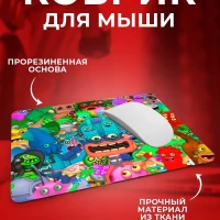 Игровой коврик для мышки c принтом мои поющие монстры