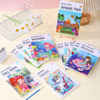 外贸跨境爆款儿童水画本早教益智涂鸦水彩画颜料涂色便签水粉画画