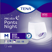 Подгузники-трусы ночные для взрослых Tena Pants Night Super M, 10 шт