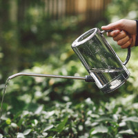 不锈钢长嘴塑料洒水壶家用浇花壶施肥壶淋花盆栽浇水神器园艺工具