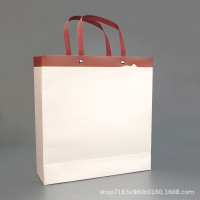 纸袋加厚牛皮纸手提袋餐饮外卖打包袋服装现货购物袋制定印logo