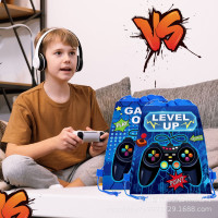 WF035 游戏手柄GAME ON 像素 我的世界 无纺布袋礼品背包束口袋