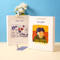 手提纸袋现货生日伴手礼品袋 创意卡通ins包装白卡纸礼物袋批发