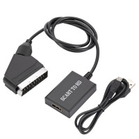 高清scart转hdmi转换器scart to hdmi 转接线视频线1080P转换器
