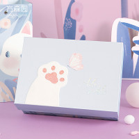 方森园礼品盒零食盒可爱猫咪猫爪杯铃铛礼盒创意儿童节礼物包装盒