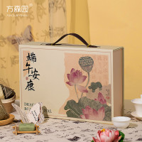 方森园新款端午节礼盒包装盒酒店商务手提粽子礼品盒包装空盒古风