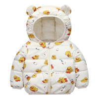 外贸现货儿童棉衣2023新款秋冬卡通时尚棉袄轻薄连帽外套宝宝棉服