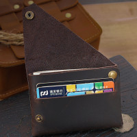 真牛皮卡包简约银行卡收纳夹新款会员卡套创意钱夹卡包车线钱夹