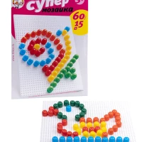 Детская мозаика 5 цветов 60 элементов