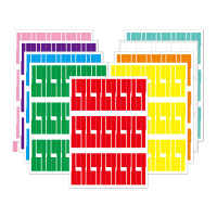 电缆不干胶贴纸防水防油通信机房电源线A4彩色P型线缆标签纸