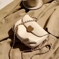 新款软皮包包夏季小众设计女士学生云朵包百搭单肩斜挎包链条女包