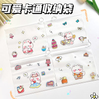 卡通韩国多用可爱零食带环拉链袋少女心小熊首饰糖果口罩收纳包