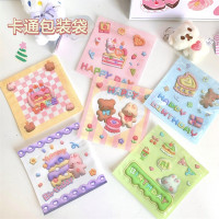 圣诞节韩国可爱零食自封袋少女心小熊饼干糖果小号收纳包装袋糖果