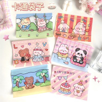 圣诞节韩国可爱自封袋少女心小熊饼干小号口罩收纳包装袋糖果袋