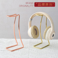 原创新款桌面耳机收纳支架金属电镀金色跨境热卖耳麦收纳整理架