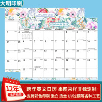 亚马逊跨境磁性冰箱贴日历本欧美磁吸挂历假期倒计时冰箱记事贴厂