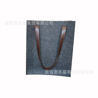 工厂手提袋无纺布购物袋专业制作创意礼品毛毡包简约皮革袋印logo