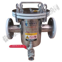 厂家供应 管道式5管 喷涂铁氟龙 浆料除铁器 除铁过滤器