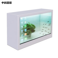 55寸65寸3D透明屏展示柜多点红外触摸款多功能透明液晶屏展示柜