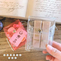 厂家定制PVC透明闪粉金葱口红包有色珠光彩妆化妆品收纳袋订LOGO