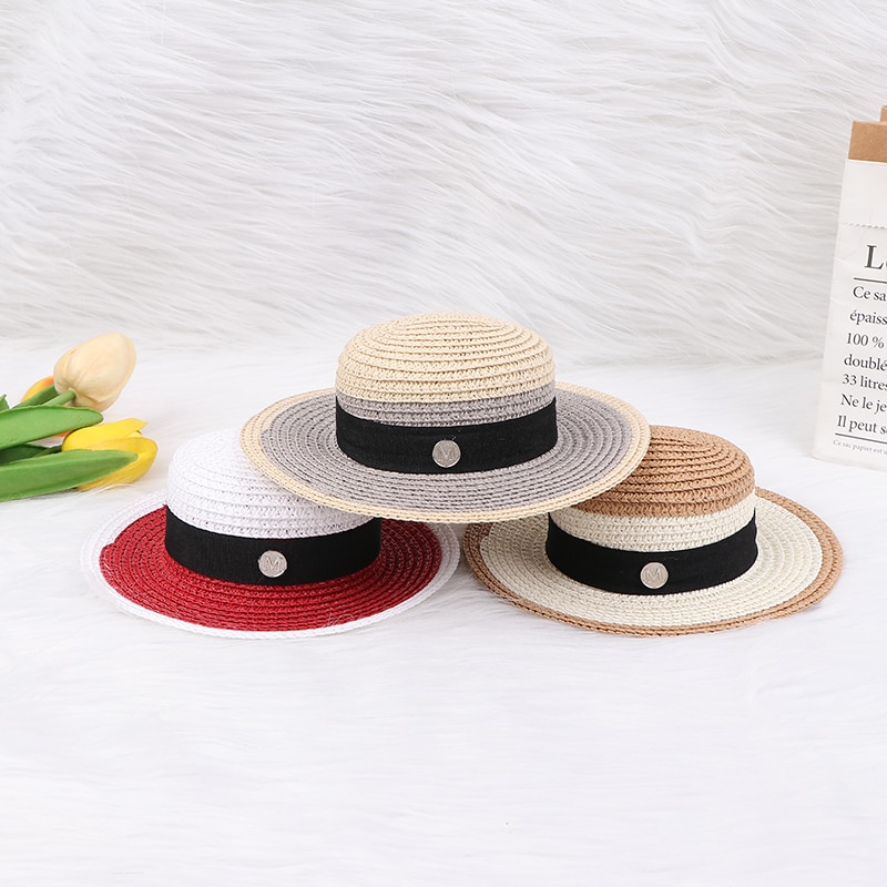 New Doll House Doll Handmade Straw Hat Sun Cap For 1/6 Doll Accessories Decoration Doll Clothes