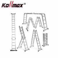 厂家销售供应铝合金小关节4*4折叠梯/多形态梯子/人字梯/铝梯/