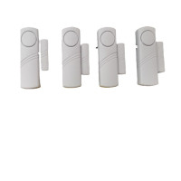 门窗报警器窗户防盗器门磁报警器干簧管窗磁跨境电商4PCS经济盒装