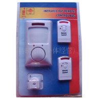 吸塑泡壳做工精巧性能稳定家用106双遥控红外线报警器防盗器