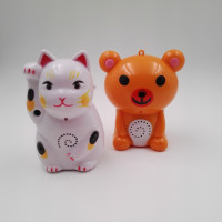 你好欢迎光临卡通感应迎宾门铃电子门铃迎宾器感应门铃广告导购器