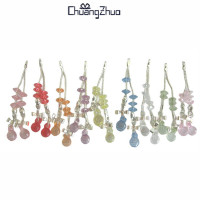 穿珠串水果链彩色珠珠小挂件链跨境手机包挂件零钱卡包饰品链