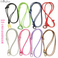证件卡挂脖胸卡挂绳可调节防水蜡皮绳手腕带吊绳斜挎手机挂绳