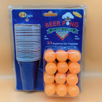 BEER PONG 24球24杯乒乓球酒杯游戏 酒吧聚会家庭派对亲子娱乐