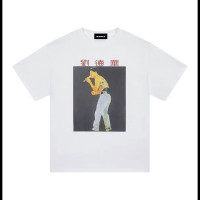 haonancai/好難蔡 重磅高克重新疆棉康麗印花“劉德華”短袖