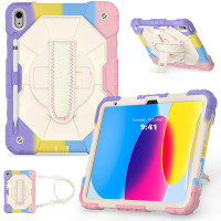 适用2022iPad10代10.9寸防摔壳硅胶手带Air5/4旋转支架10.2保护套