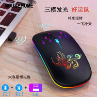[好运鼠]原装可充电无线蓝牙三模发光静音无线鼠标办公室好物爱情