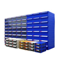 手拉式塑料元件盒组立零件盒抽屉式螺丝盒PS积木物料盒组合饰品盒