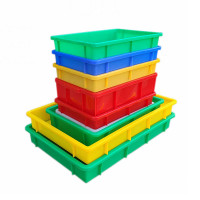 加厚长方形塑料方盘周转胶盘塑胶方盆浅托盘周转箱电子物料盒