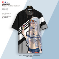 明日方舟短袖T恤男士二次元半袖夏季阿米婭動漫周邊大尺碼上衣cos服