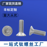 钛机钉 钛沉头内六角 钛平杯内六角 钛沉头机钉 钛内六角