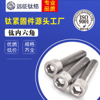 现货供应 TC4 钛合金内六角螺钉 钛元杯机钉 钛螺丝