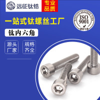 优质厂家供应 钛合金内六角 杯头内六角钛螺丝 Gr5钛合金螺丝