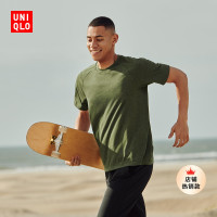 Uniqlo 男裝 DRY-EX吸濕排汗圓領T恤(運動短袖網眼速乾) 462963