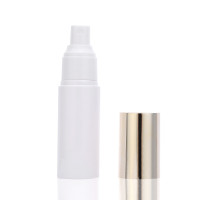 厂价直供30ml院装塑料瓶 PET喷雾瓶乳液瓶 电镀金盖瓶子 化妆品瓶