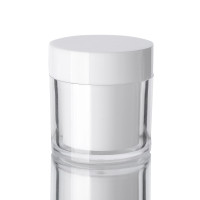 厂家直供50gPS膏霜瓶 面霜瓶 50克化妆品瓶 平盖瓶子现货