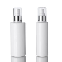 厂价现货150ml白色平肩瓶 PET塑料包装 化妆品瓶 氧化铝乳液喷雾