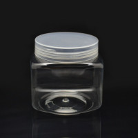 工厂现货销售300ml 350g克膏霜瓶 方形面膜瓶子 塑料瓶 配塑料盖