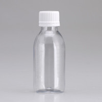 厂家直供120ML样板塑料瓶 PET透明瓶带刻度 保险盖空瓶子现货